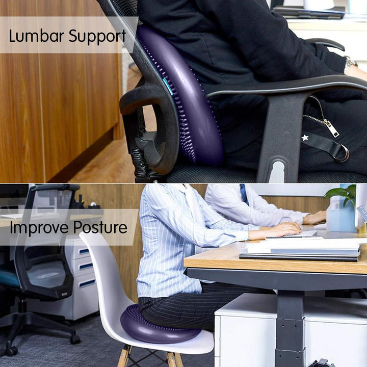 Translation missing: en.Powertrain Yoga Stability Disc w/ Pump Home Gym Pilate Balance Trainer - Purple