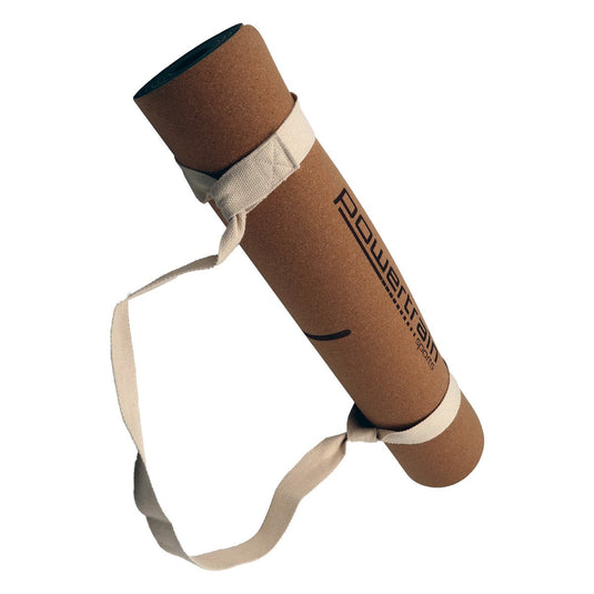 Translation missing: en.Powertrain Cork Yoga Mat with Carry Straps Home Gym Pilates - Body Line