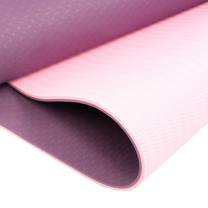 Translation missing: en.Powertrain TPE Yoga Exercise Mat Home Gym Pilates Fitness 8mm Thick in Dark Purple