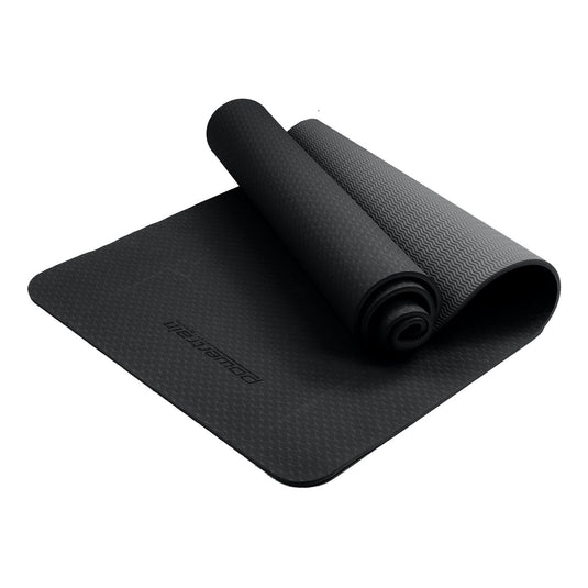 Translation missing: en.Powertrain Eco-friendly Dual Layer 6mm Yoga Mat | Midnight | Non-slip Surface And Carry Strap For Ultimate Comfort And Portability