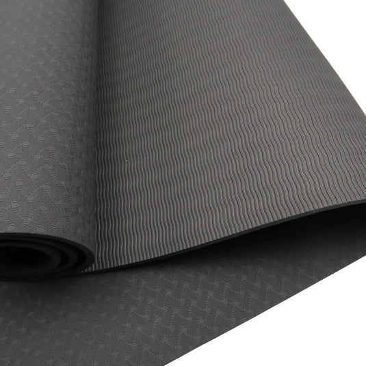 Translation missing: en.Powertrain Eco-friendly Dual Layer 6mm Yoga Mat | Midnight | Non-slip Surface And Carry Strap For Ultimate Comfort And Portability