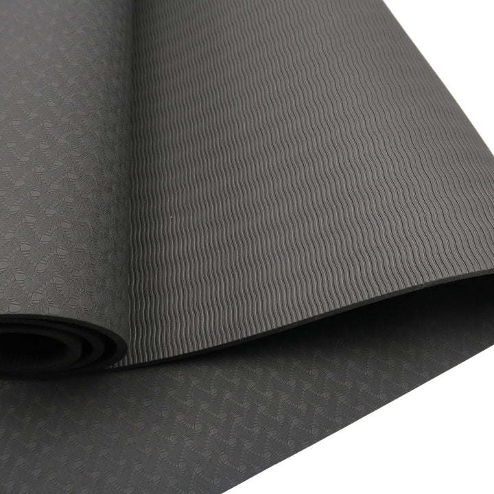 Translation missing: en.Powertrain Eco-friendly Dual Layer 6mm Yoga Mat | Midnight | Non-slip Surface And Carry Strap For Ultimate Comfort And Portability