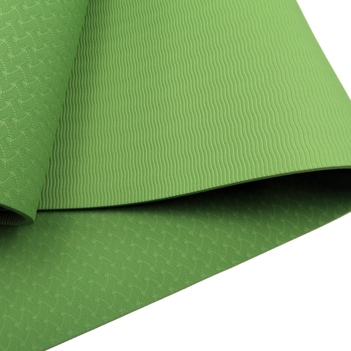 Translation missing: en.Powertrain Eco-friendly Dual Layer 6mm Yoga Mat | Olive | Non-slip Surface And Carry Strap For Ultimate Comfort And Portability