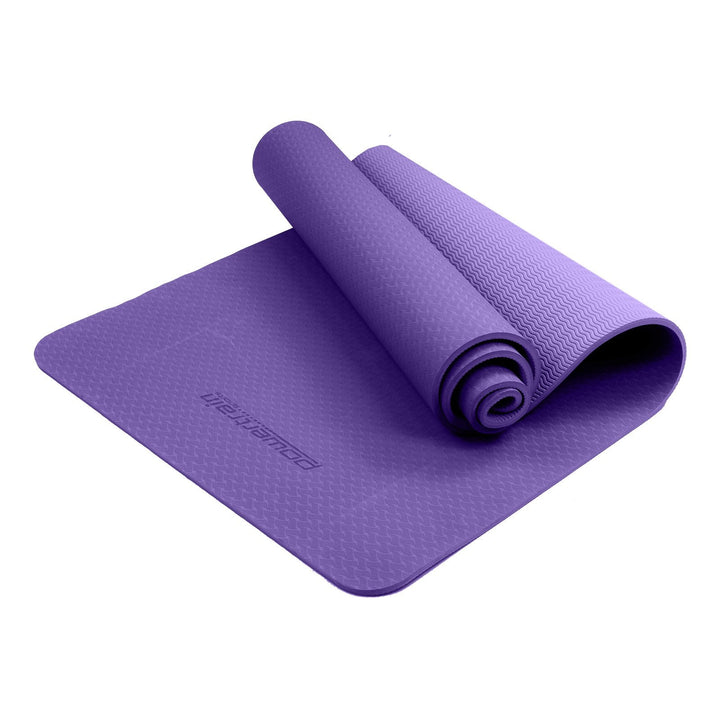 Translation missing: en.Powertrain Eco-friendly Dual Layer 6mm Yoga Mat | Dark Lavender | Non-slip Surface And Carry Strap For Ultimate Comfort And Portability