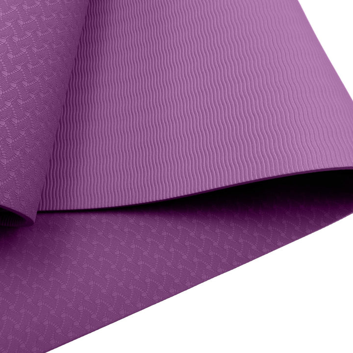 Translation missing: en.Powertrain Eco-friendly Dual Layer 6mm Yoga Mat | Royal Purple | Non-slip Surface And Carry Strap For Ultimate Comfort And Portability