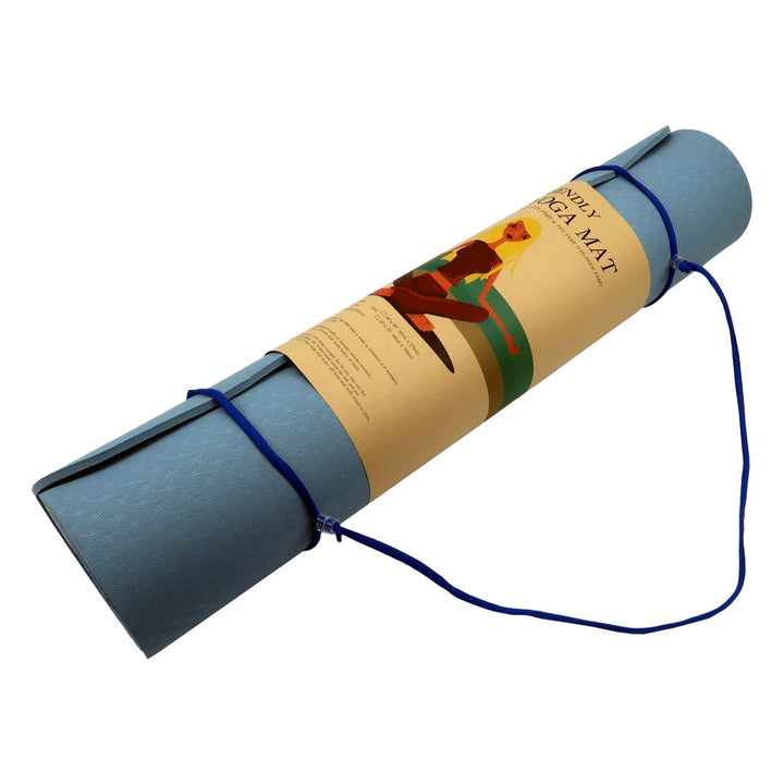 Translation missing: en.Powertrain Eco-friendly Dual Layer 6mm Yoga Mat | Sky Blue | Non-slip Surface And Carry Strap For Ultimate Comfort And Portability