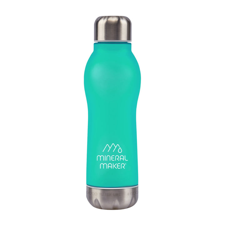 Translation missing: en.Mineral Maker MORBIDO Alkaline Filter Water Bottle + a Mineral Stone Pouch GREEN