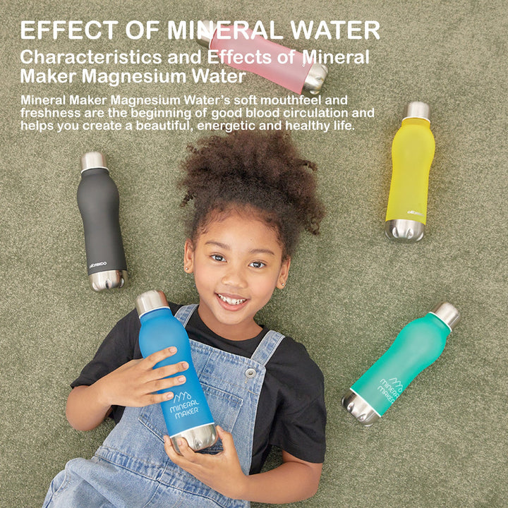 Translation missing: en.Mineral Maker MORBIDO Alkaline Filter Water Bottle + a Mineral Stone Pouch GREEN