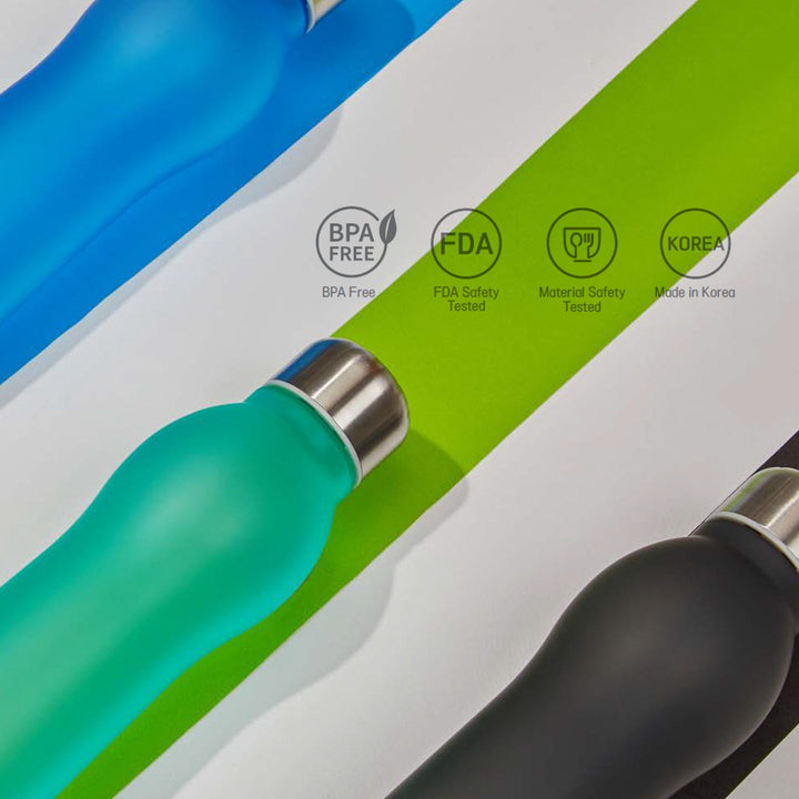 Translation missing: en.Mineral Maker MORBIDO Alkaline Filter Water Bottle + a Mineral Stone Pouch GREEN