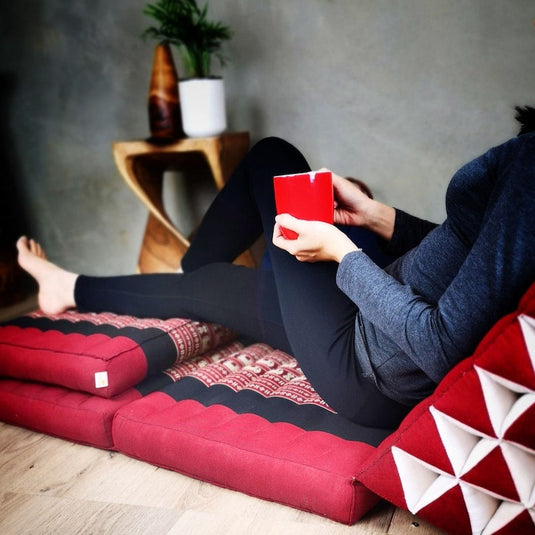 Translation missing: en.Yoga Thai relaxation Jumbo size cushions 3-Fold Zafu Meditation Cushion Set-100% Kapok Fibre XL JUMBO size