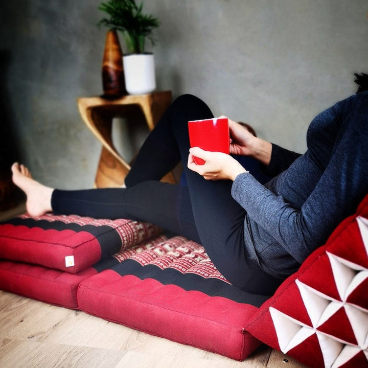 Translation missing: en.Yoga Thai relaxation Jumbo size cushions 3-Fold Zafu Meditation Cushion Set-100% Kapok Fibre XL JUMBO size