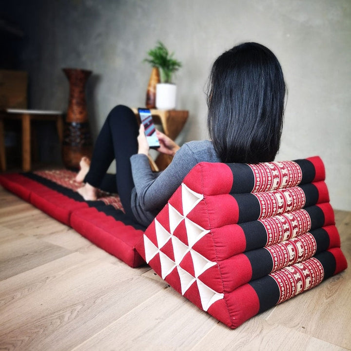 Translation missing: en.Yoga Thai relaxation Jumbo size cushions 3-Fold Zafu Meditation Cushion Set-100% Kapok Fibre XL JUMBO size