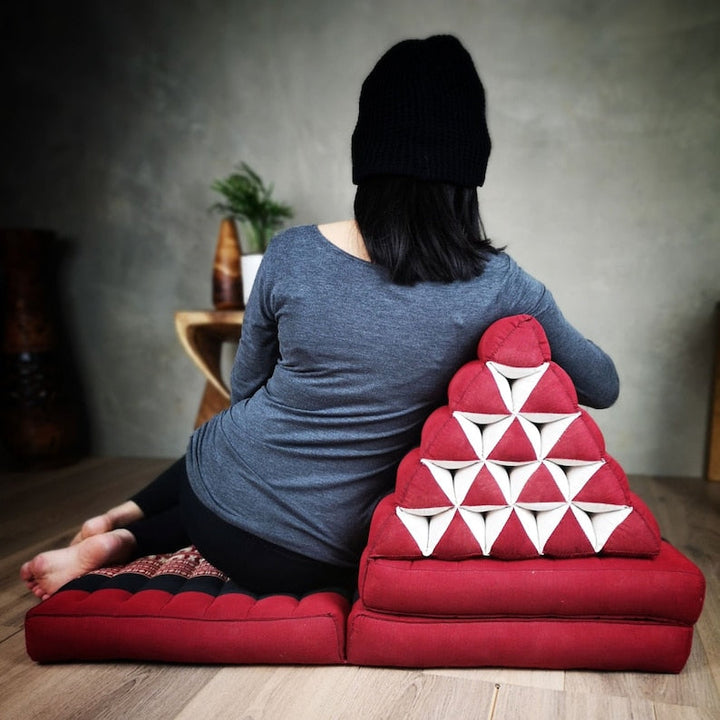 Translation missing: en.Yoga Thai relaxation Jumbo size cushions 3-Fold Zafu Meditation Cushion Set-100% Kapok Fibre XL JUMBO size