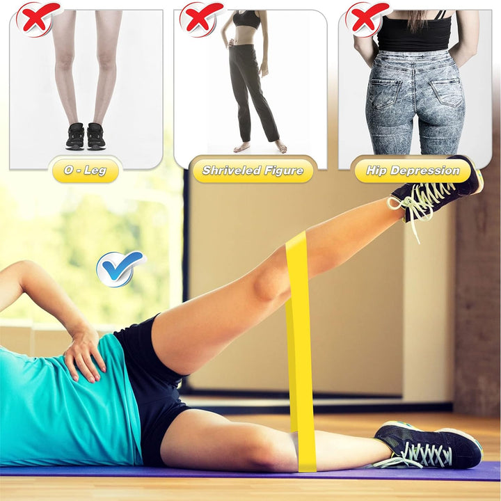 Translation missing: en.5 Pcs Resistance Bands Exercise Bands Resistance Bands Set Workout Bands Leg Yoga Bands