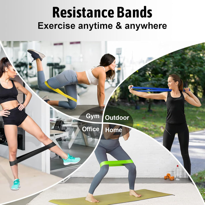 Translation missing: en.5 Pcs Resistance Bands Exercise Bands Resistance Bands Set Workout Bands Leg Yoga Bands