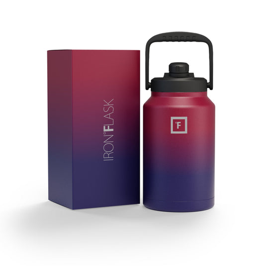 Translation missing: en.Iron Flask Bottle with Spout Lid, Dark Rainbow - 128oz/3800ml