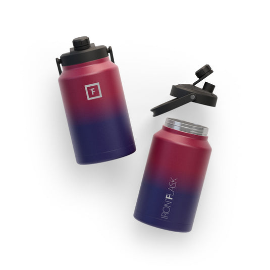 Translation missing: en.Iron Flask Bottle with Spout Lid, Dark Rainbow - 128oz/3800ml