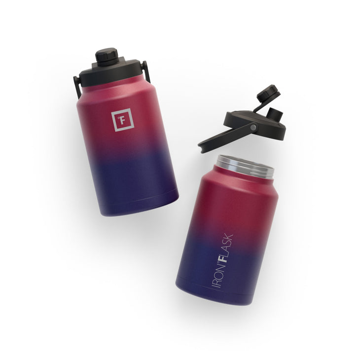 Translation missing: en.Iron Flask Bottle with Spout Lid, Dark Rainbow - 128oz/3800ml