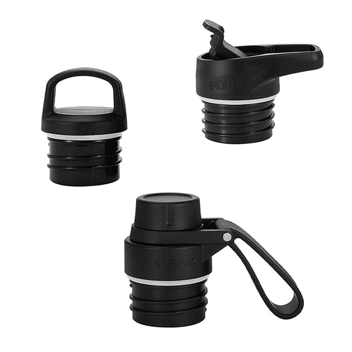Translation missing: en.Iron Flask Narrow Mouth Bottle with Spout Lid, Dark Night, 32oz/950ml