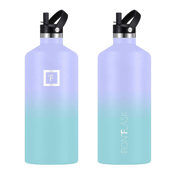 Translation missing: en.Iron Flask Narrow Mouth Bottle with Straw Lid, Cotton Candy, 64oz/1900ml