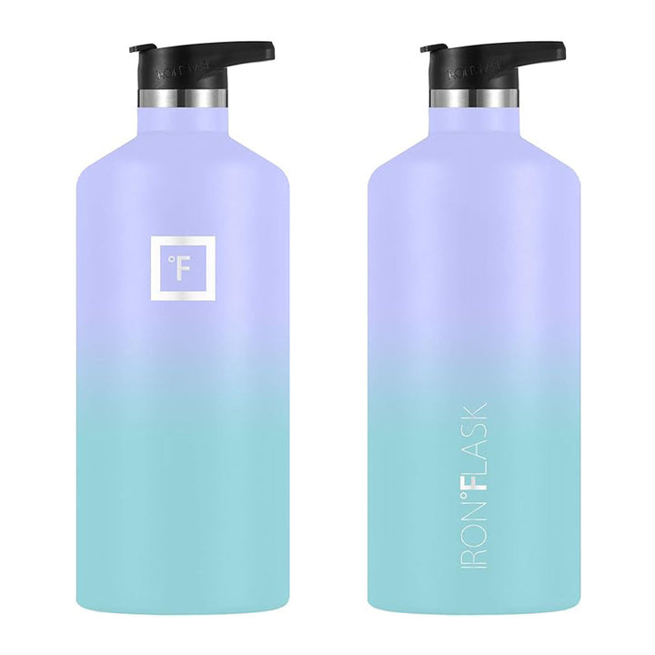 Translation missing: en.Iron Flask Narrow Mouth Bottle with Straw Lid, Cotton Candy, 64oz/1900ml