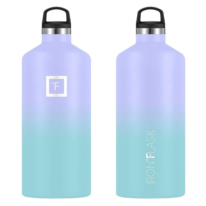 Translation missing: en.Iron Flask Narrow Mouth Bottle with Straw Lid, Cotton Candy, 64oz/1900ml