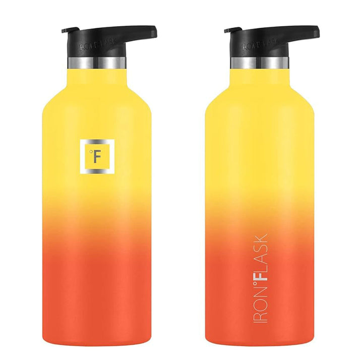 Translation missing: en.Iron Flask Narrow Mouth Bottle with Straw Lid, Fire, 64oz/1900ml