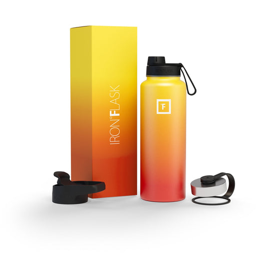 Translation missing: en.Iron Flask Wide Mouth Bottle with Spout Lid, Fire - 40oz/1200ml