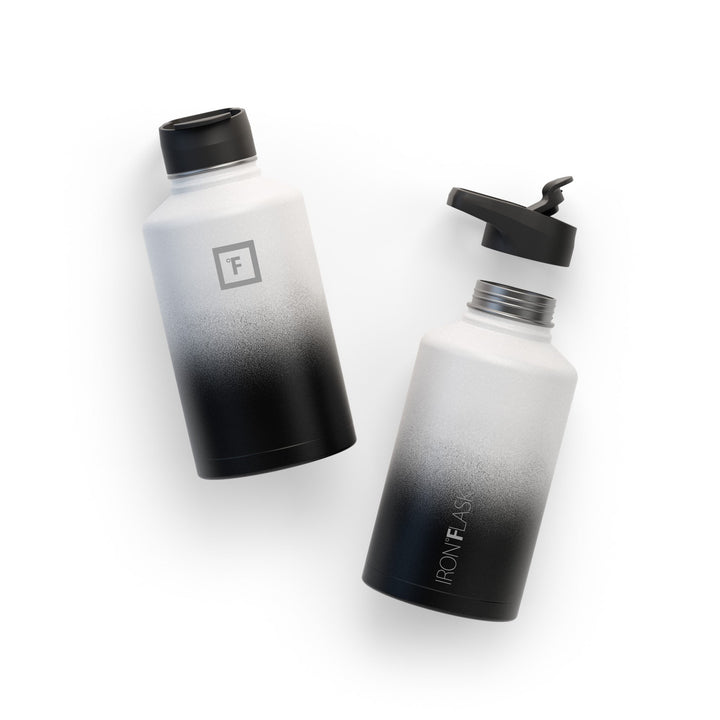 Translation missing: en.Iron Flask Wide Mouth Bottle with Spout Lid, Day &amp; Night - 64oz/1900ml
