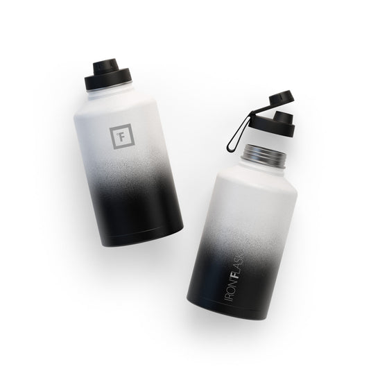 Translation missing: en.Iron Flask Wide Mouth Bottle with Spout Lid, Day &amp; Night - 64oz/1900ml