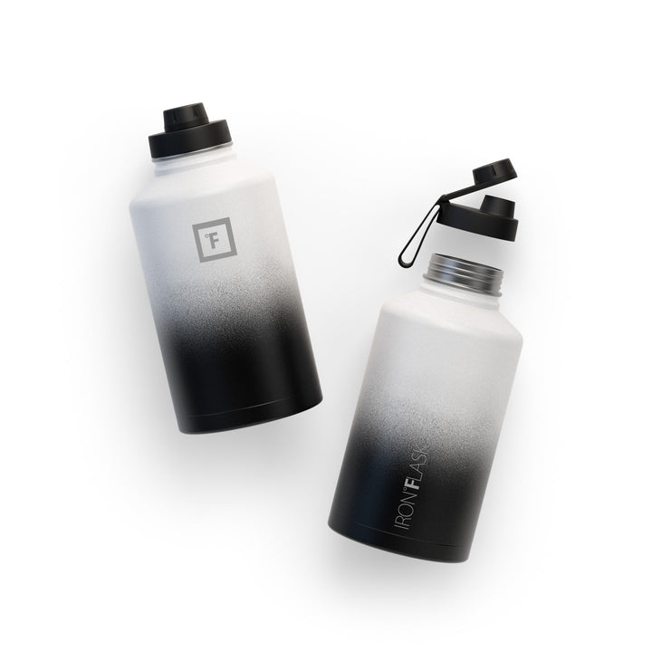 Translation missing: en.Iron Flask Wide Mouth Bottle with Spout Lid, Day &amp; Night - 64oz/1900ml