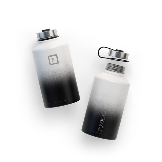 Translation missing: en.Iron Flask Wide Mouth Bottle with Spout Lid, Day &amp; Night - 64oz/1900ml