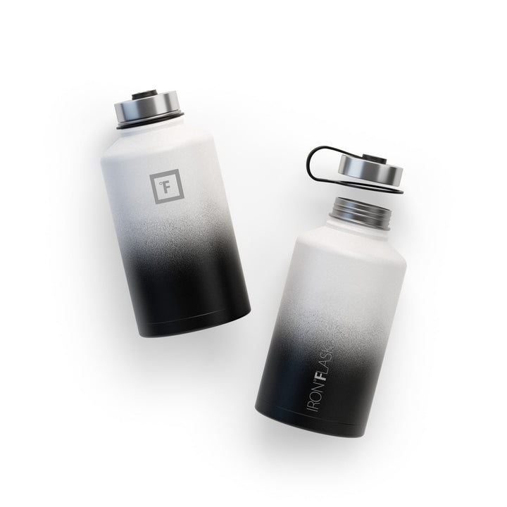 Translation missing: en.Iron Flask Wide Mouth Bottle with Spout Lid, Day &amp; Night - 64oz/1900ml