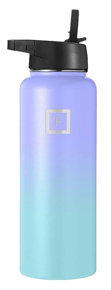 Translation missing: en.Iron Flask Wide Mouth Bottle with Straw Lid, Cotton Candy, 40oz/1200ml