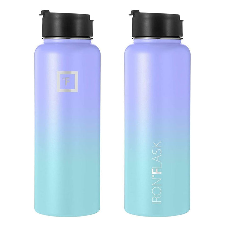 Translation missing: en.Iron Flask Wide Mouth Bottle with Straw Lid, Cotton Candy, 40oz/1200ml