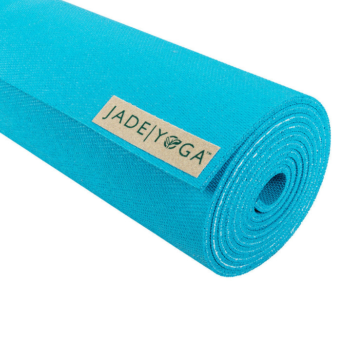 Translation missing: en.Jade Yoga Harmony Mat - Sky Blue &amp; Iron Flask Wide Mouth Bottle with Spout Lid, Fire, 32oz/950ml Bundle