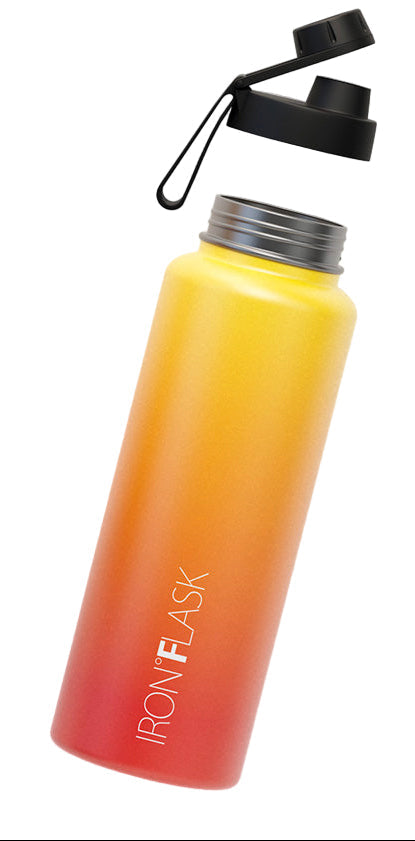Translation missing: en.Jade Yoga Voyager Mat - Olive &amp; Iron Flask Wide Mouth Bottle with Spout Lid, Fire, 32oz/950ml Bundle
