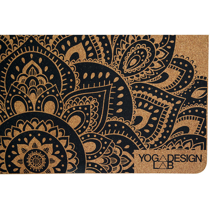 Translation missing: en.Yoga Design Lab Cork Yoga Mat 3.5mm Mandala Black