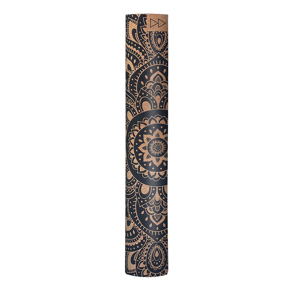 Yoga Design Lab Cork Yoga Mat 3.5mm Mandala Black – Grounded Yoga Co.