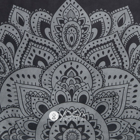 Translation missing: en.Yoga Design Lab Mat Yoga Towel Mandala Black