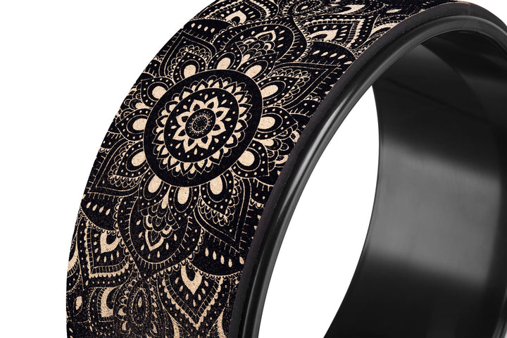 Translation missing: en.Yoga Design Lab Yoga Wheel Cork Mandala Black