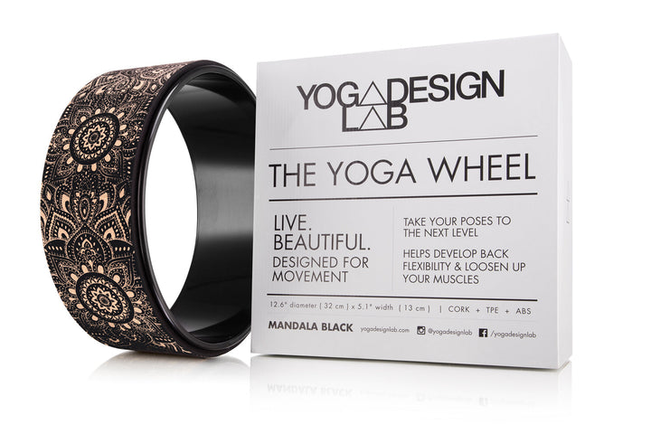 Translation missing: en.Yoga Design Lab Yoga Wheel Cork Mandala Black