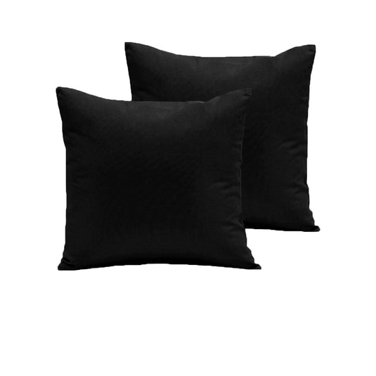 Translation missing: en.Pair of  280TC Polyester Cotton European Pillowcases Black