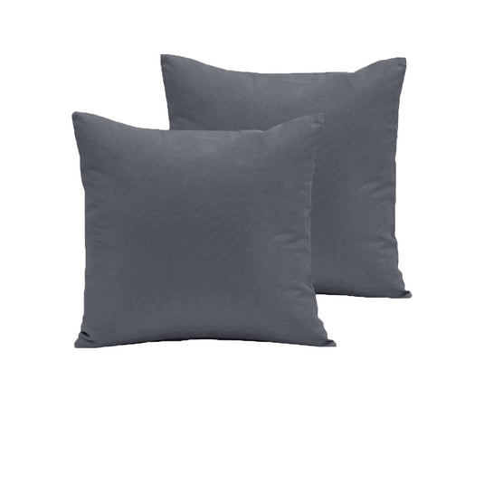Translation missing: en.Pair of  280TC Polyester Cotton European Pillowcases Charcoal