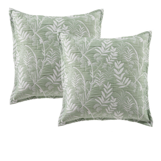 Translation missing: en.Bianca Pair of Eden Sage European Pillowcases