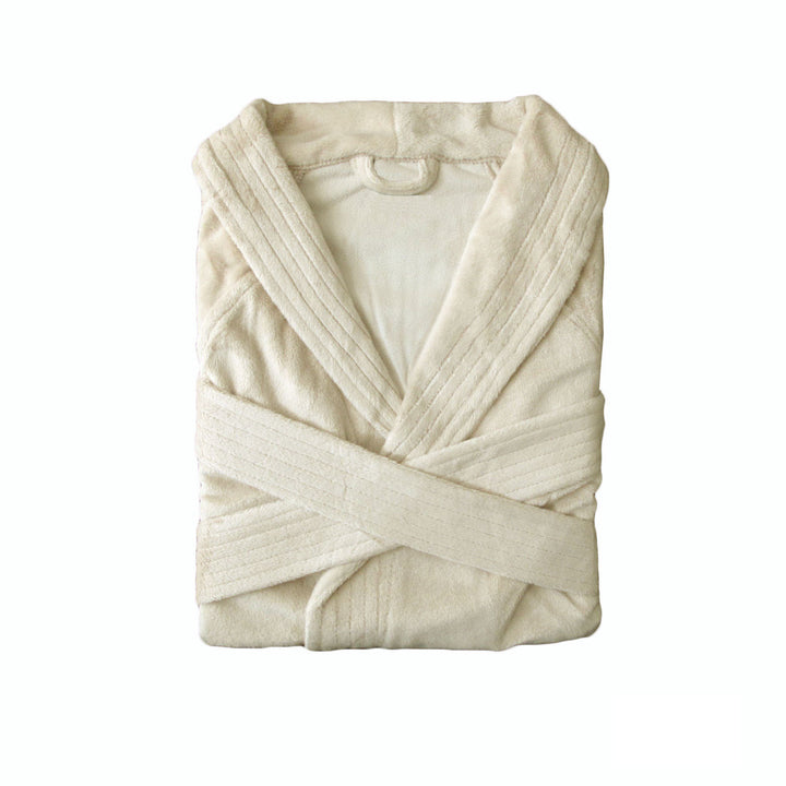 Translation missing: en.Phase 2 Suede-Mink Bath Robe Ecru