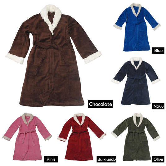 Translation missing: en.Sherpa Bath Robe Chocolate S/M