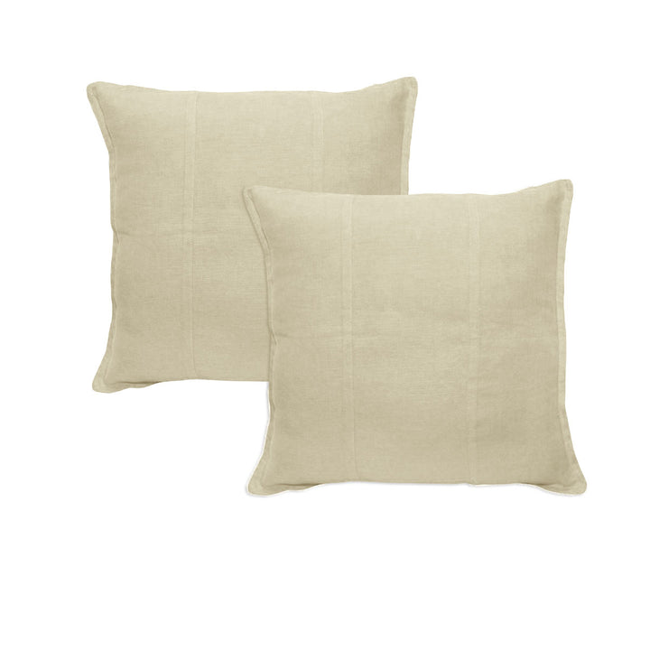 Translation missing: en.Pair of Pure Linen European Pillowcases Cream