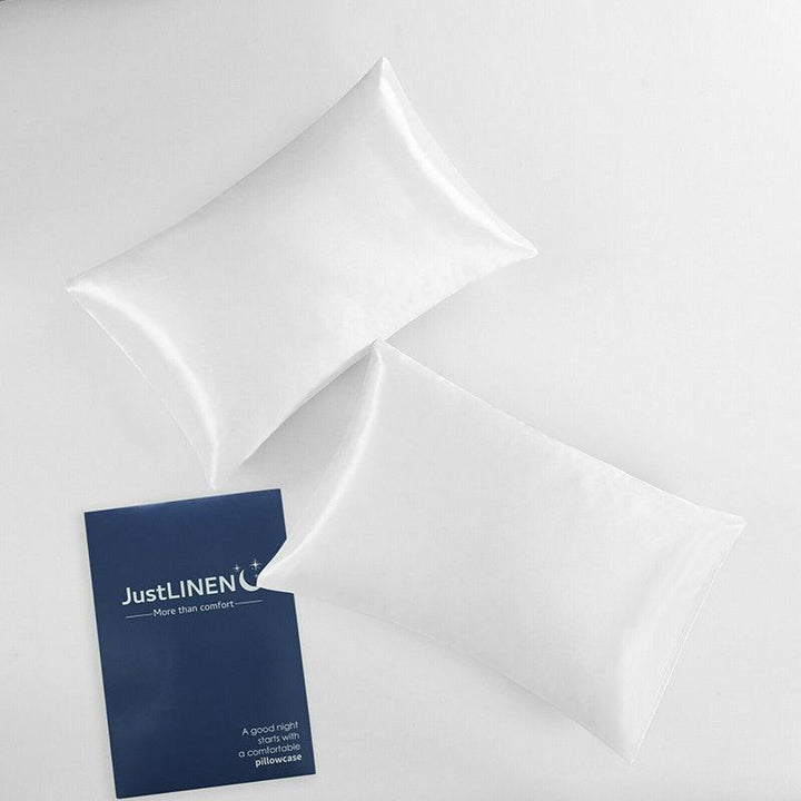 Translation missing: en.2 Pack Satin Pillowcases Luxury Soft Cushion Covers Bedroom Home Decor - Lake Blue