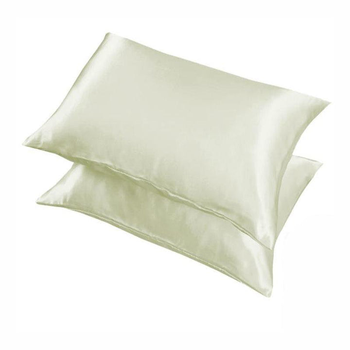 Translation missing: en.2 Pack Satin Pillowcases Luxury Soft Cushion Covers Bedroom Home Decor - Light Orange